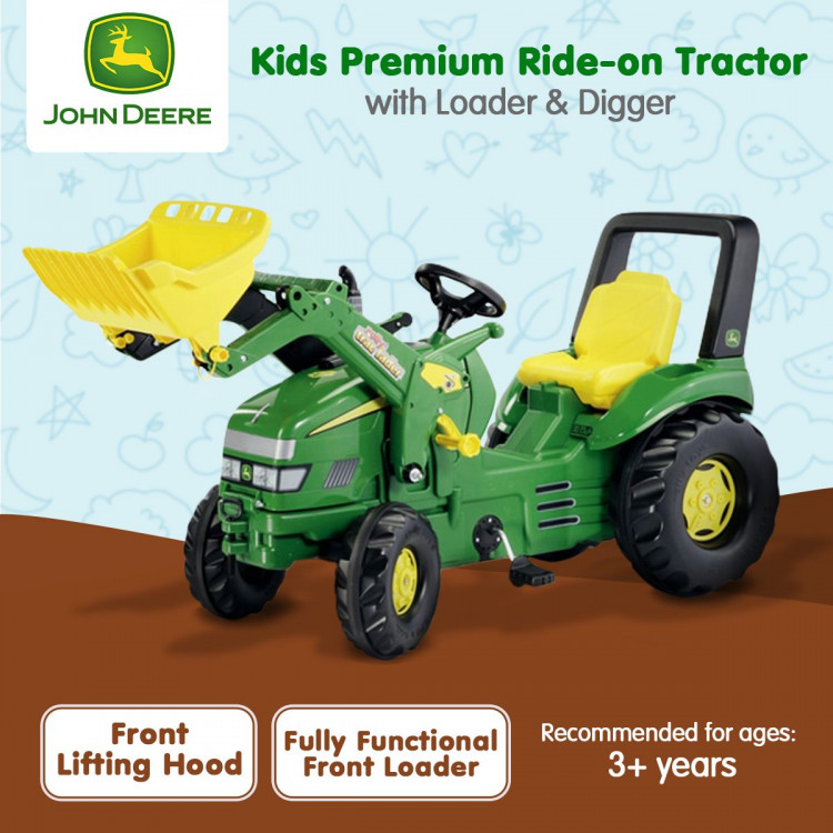 John Deere Kids Premium Ride on Tractor with Maxi Loader RT046638 image 7