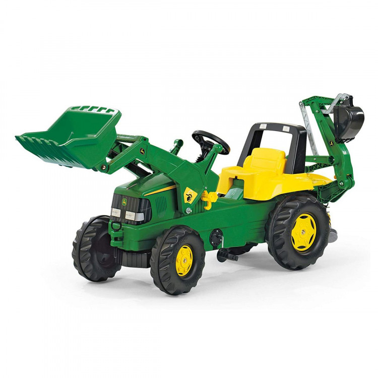 John Deere Rolly Kids  Ride On Tractor with Loader & Digger RT811076 image 2