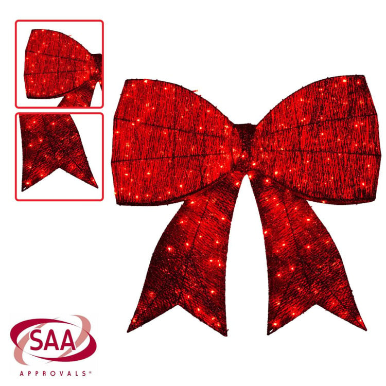 Christabelle Christmas Display Bow 91cm with LED and Twinkle Lights 5 Functions Decoration Ornament image 7
