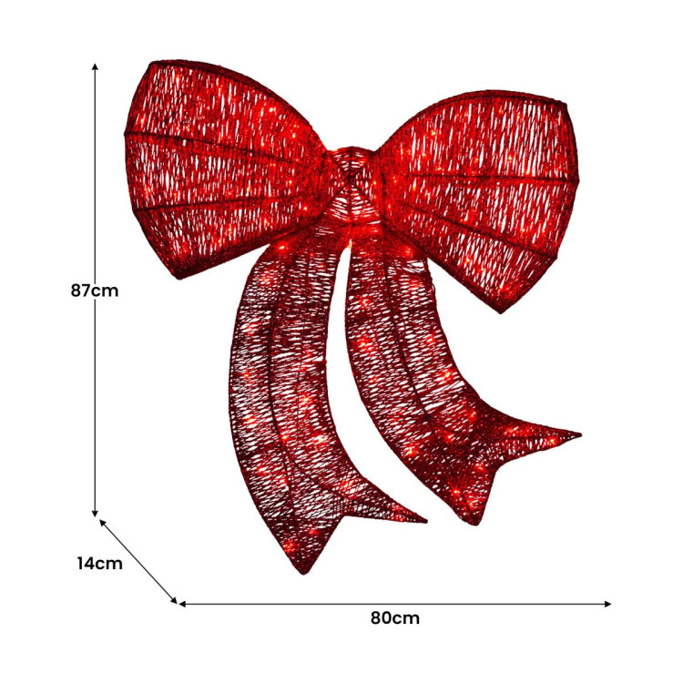 Christmas Display Bow with Lights -  87cm image 5