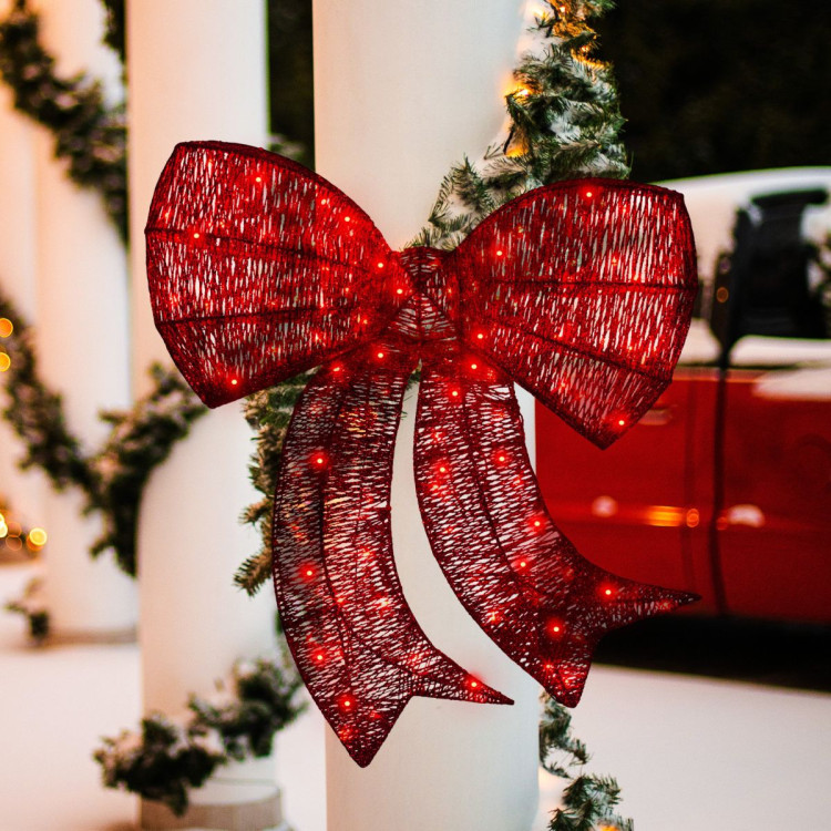 Christmas Display Bow with Lights -  87cm image 8