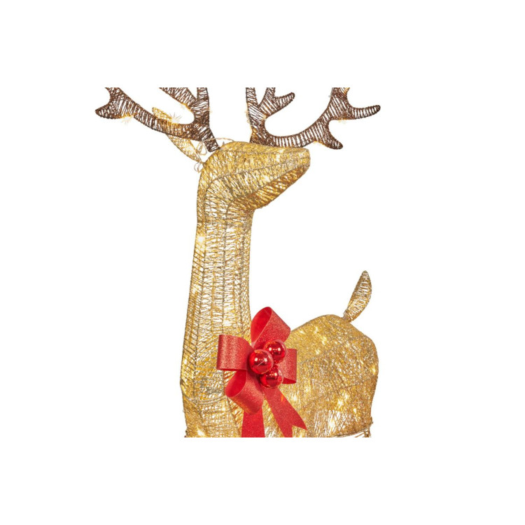 Christmas Reindeer with Red Sleigh and Lights Indoor/Outdoor 205cm image 5