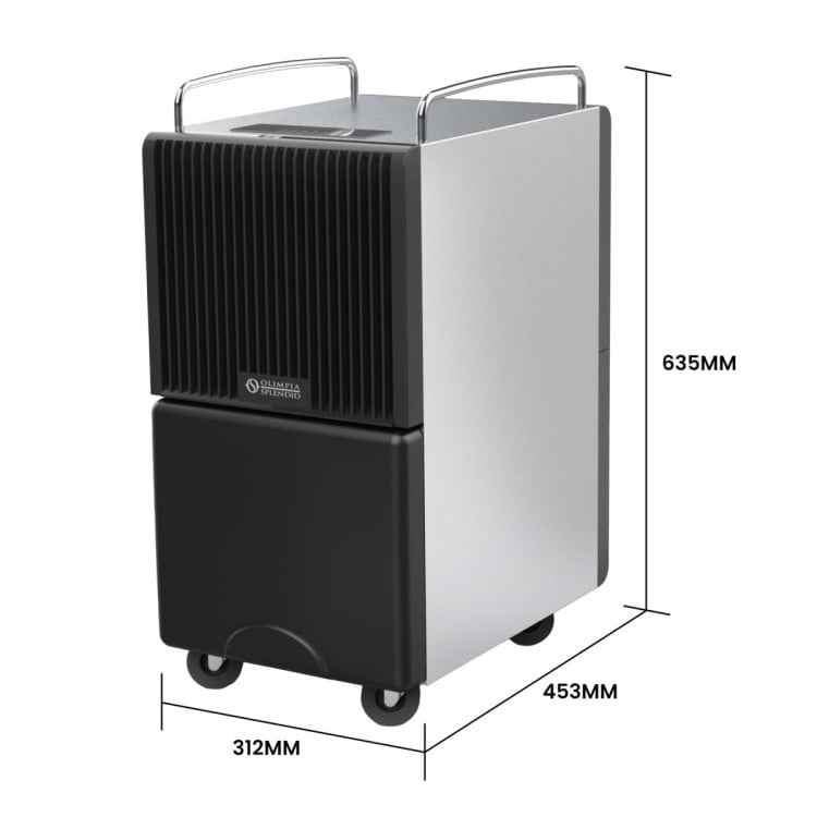 Olimpia Splendid SeccoProf 30L Dehumidifier for 150sqm with 8L Tank, Continuous Drain & Carbon Filter image 4