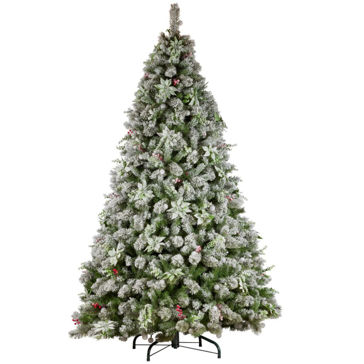 Christabelle Snowy Crown Pine 2.3m Multicolour Pre-Lit Christmas Tree with 1453 Tips image 5