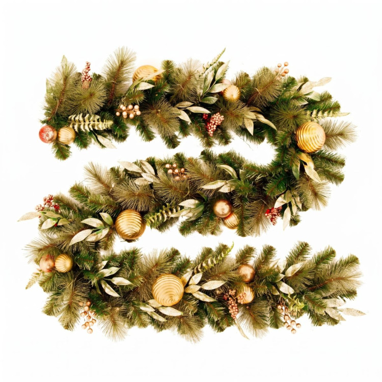 Christabelle 2.74m Deluxe Mountain Pine Christmas Garland Pre Lit Multi Function LED Timer Indoor Festive Holiday Decor image 3