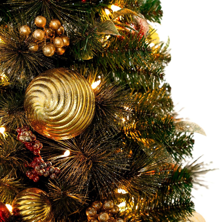 Christabelle 1.2m 4ft Deluxe Mountain Pine Potted Christmas Tree Pre Lit Multi Function LED Artificial Indoor Xmas Decor image 13