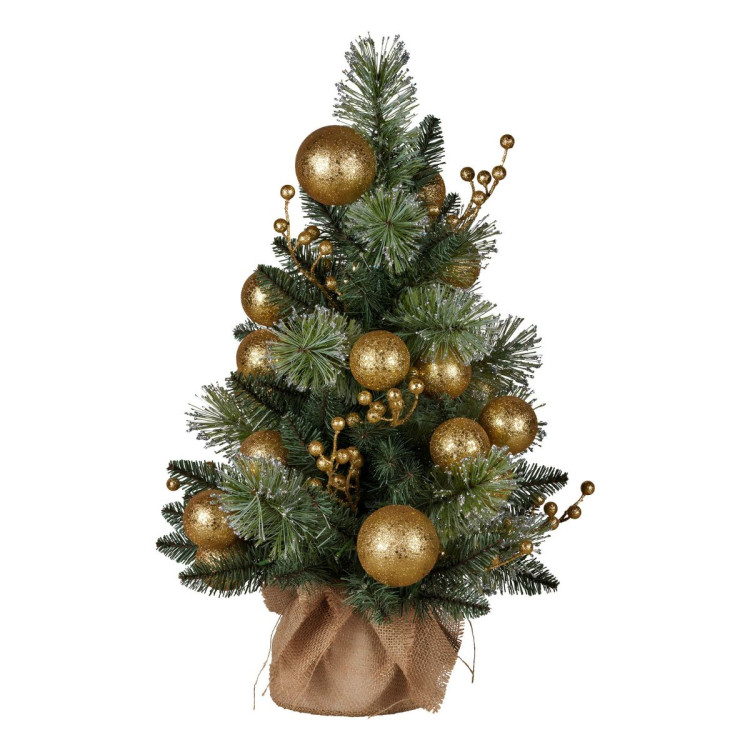 Christabelle 61cm Battery-Operated Christmas Tree Warm Lights LED Table Top Gold image 5