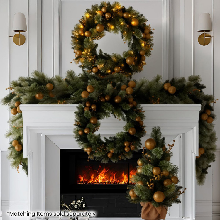 Christabelle 61cm Battery-Operated Christmas Tree Warm Lights LED Table Top Gold image 8
