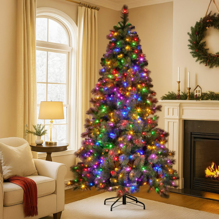Christabelle 9ft Christmas Tree Glittery Gold Pine Needles 850 LED Multi-Functional Lights Xmas Decor image 8