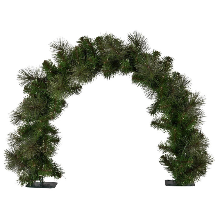 Christabelle 60cm Tabletop Christmas Archway Garland with LED Lights Gold Mantle Decoration Ornament image 6