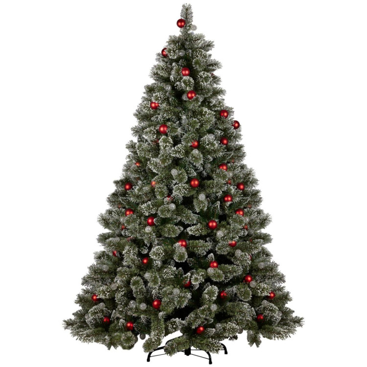 Snowy Bristle 2.3m Multicolour Pre-Lit Christmas Tree with 1587 Tips image 4