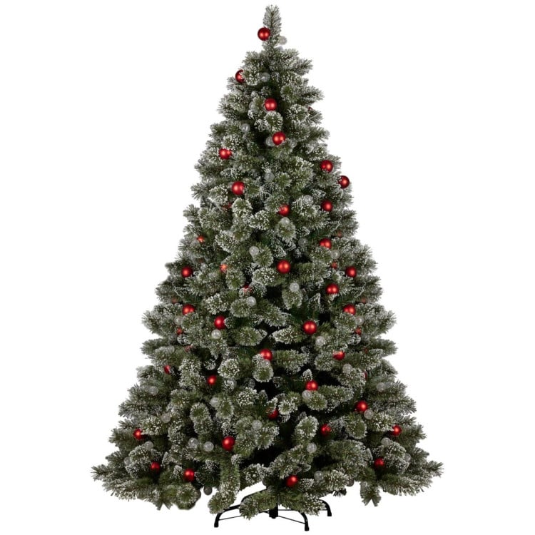 Snowy Bristle 2.7m Multicolour Pre-Lit Christmas Tree with 2870 Tips image 5