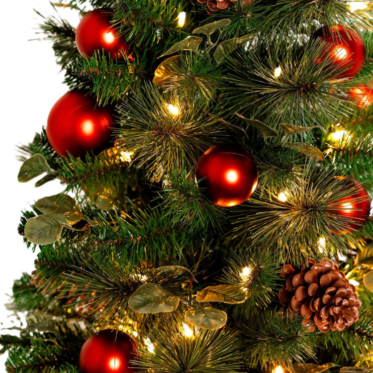 Christabelle 1.2m 4ft Sable Fir Potted Christmas Tree Pre Lit Multi Function LED Artificial Indoor Xmas Decor Home image 14