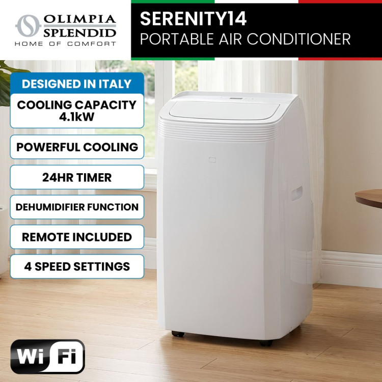 Olimpia Splendid Portable 4.1kW Air Conditioner with WiFi & Remote SERENITY14 image 12