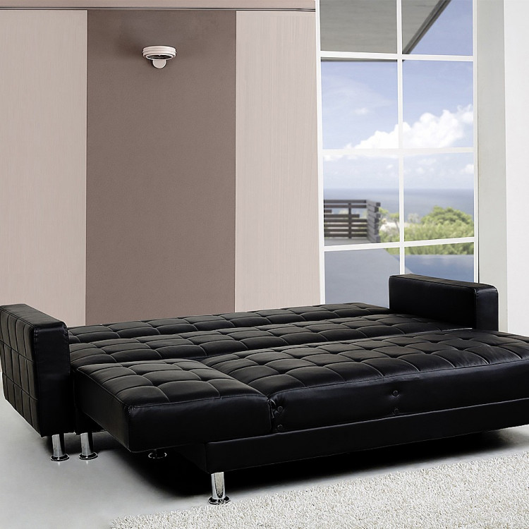 5 Seater PU Faux Leather Corner Sofa Bed Couch with Chaise image 3