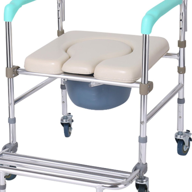 Orthonica Commode Chair With Castors image 4