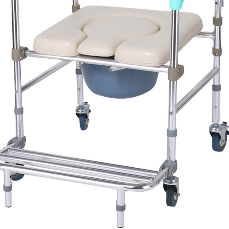 Orthonica Commode Chair With Castors image 6