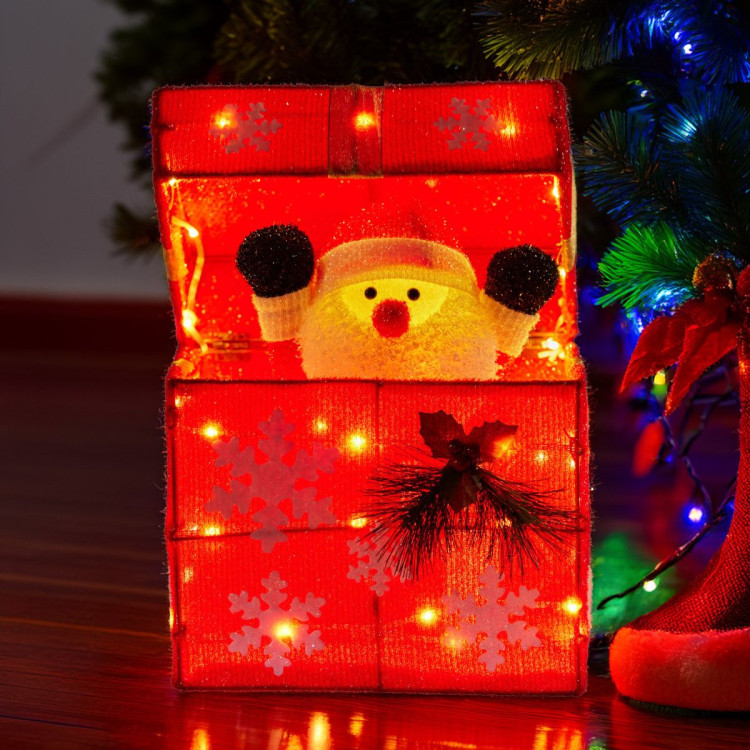 Christabelle Animated Santa Gift Box LED Christmas Tree Decoration Xmas Ornament image 8