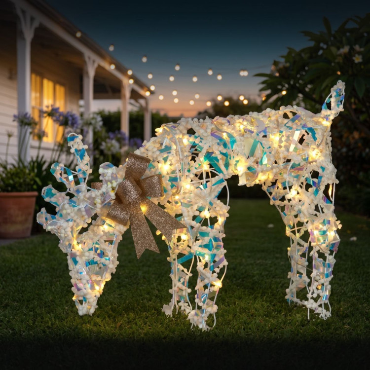 Christabelle 66cm Grazing Reindeer Christmas Light Up Display Animated LED Outdoor Indoor Xmas Yard Lawn Statue image 9