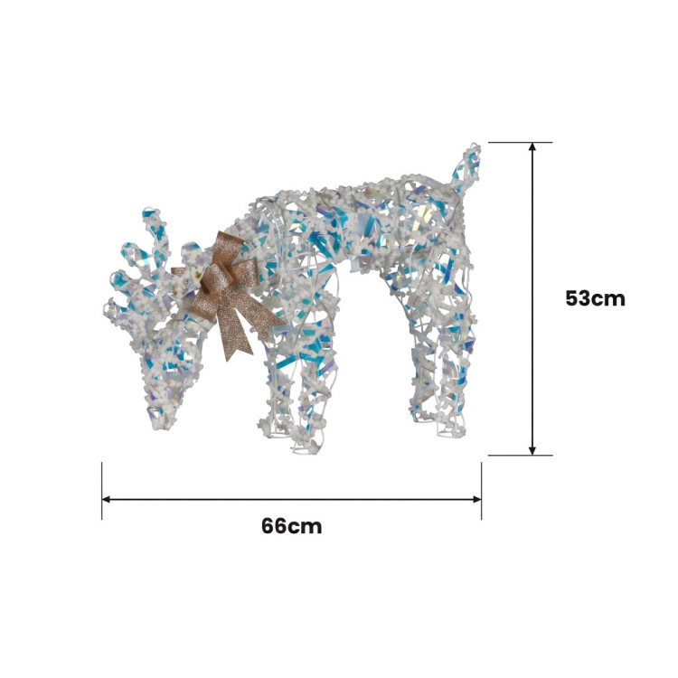 Christabelle 66cm Grazing Reindeer Christmas Light Up Display Animated LED Outdoor Indoor Xmas Yard Lawn Statue image 4