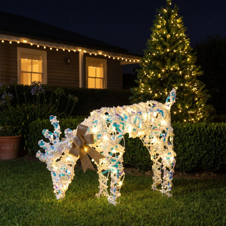 Christabelle 66cm Grazing Reindeer Christmas Light Up Display Animated LED Outdoor Indoor Xmas Yard Lawn Statue image 8