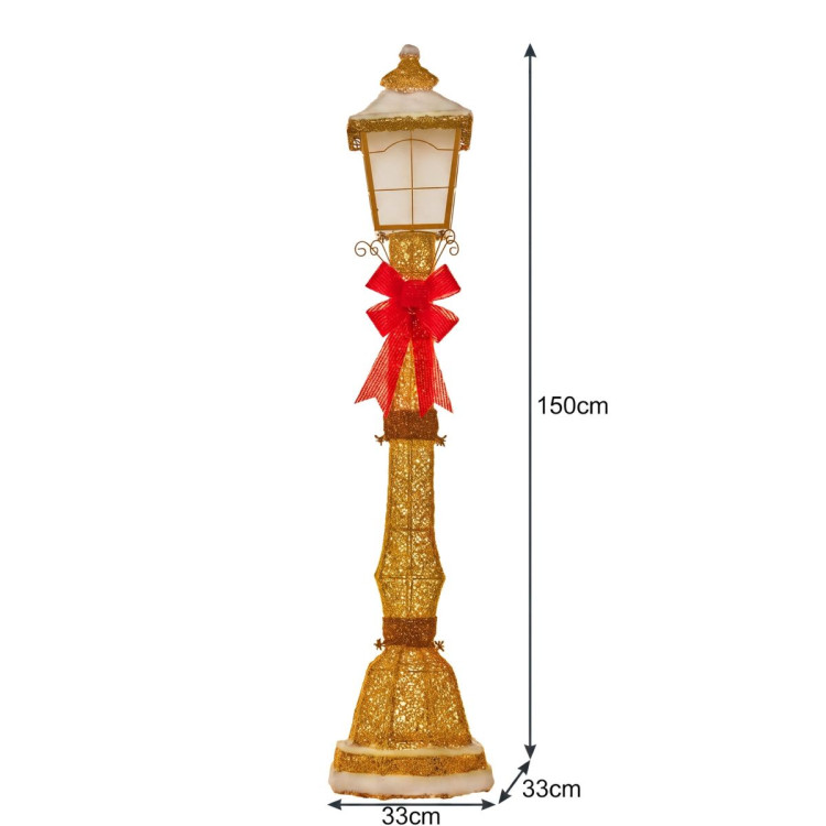 Christabelle 1.5m Festive Lamp Post Christmas Light Up Display LED Outdoor Indoor Xmas Yard Lawn Statue Home Decor image 6