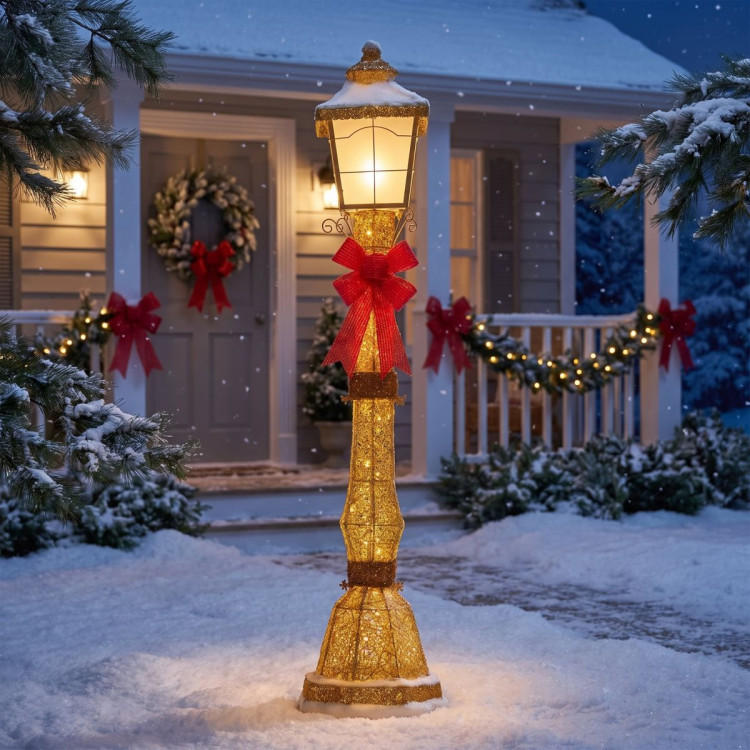 Christabelle 1.5m Festive Lamp Post Christmas Light Up Display LED Outdoor Indoor Xmas Yard Lawn Statue Home Decor image 9