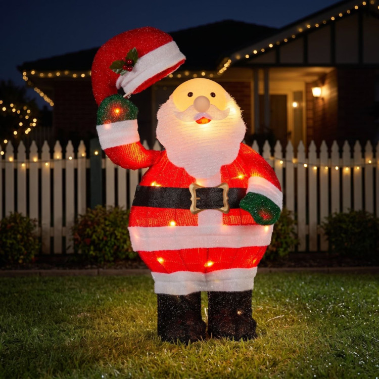 Christabelle 56cm Santa Christmas Light Up Display Animated LED Outdoor Indoor Xmas Yard Lawn Statue Home Decor image 9