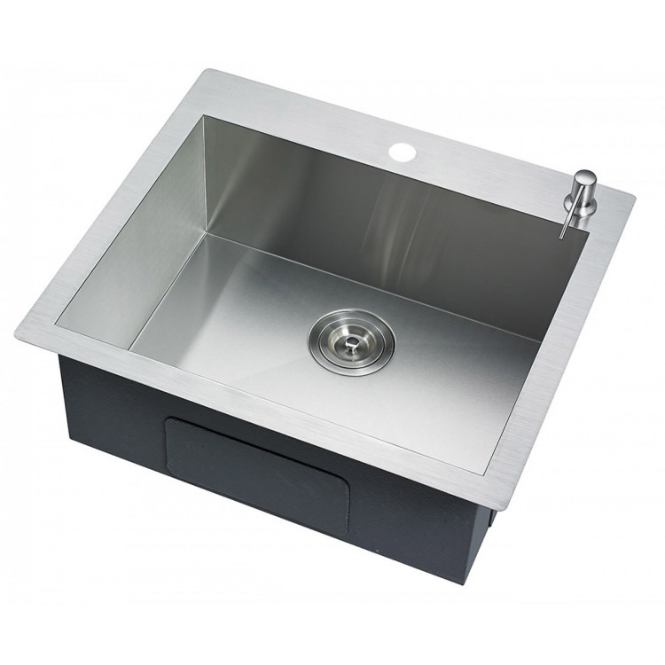 304 Stainless Steel Undermount Topmount Kitchen Laundry Sink - 530 x 500mm image 2