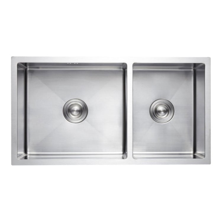 Kartrite 304 Stainless Steel Kitchen Sink 715 x 450mm Single Bowl Undermount Drop-In Laundry Sink with Strainer Waste