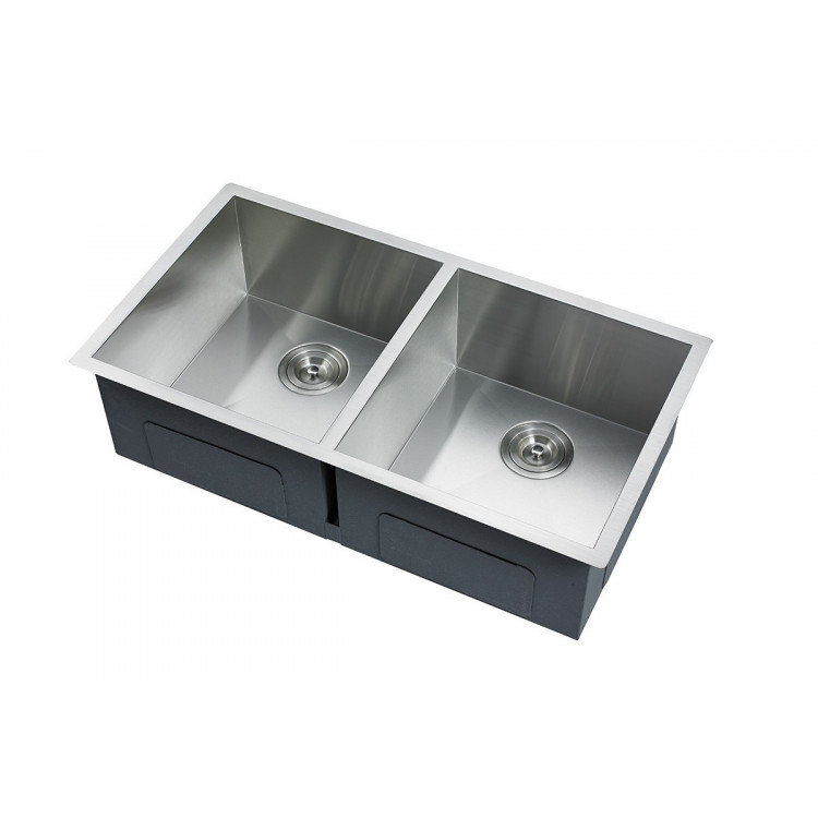 304 Stainless Steel Undermount Topmount Kitchen Laundry Sink - 770 x 450mm image 5