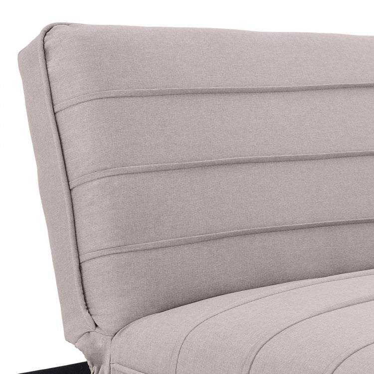 Sarantino 3 Seater Modular Linen Fabric Sofa Bed Couch Futon - Beige image 12