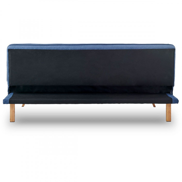 Sarantino 3 Seater Modular Linen Fabric Sofa Bed Couch  - Dark Blue image 6
