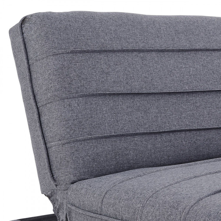 Sarantino 3 Seater Modular Linen Fabric Sofa Bed Couch - Dark Grey image 12