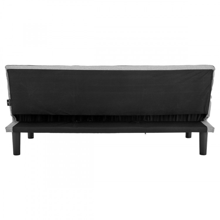 Sarantino 3 Seater Futon Modular Linen Sofa Bed Couch - Light Grey image 3