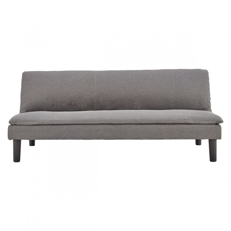 Sarantino 3 Seater Modular Faux Linen Fabric Sofa Bed Couch -Dark Grey image 2
