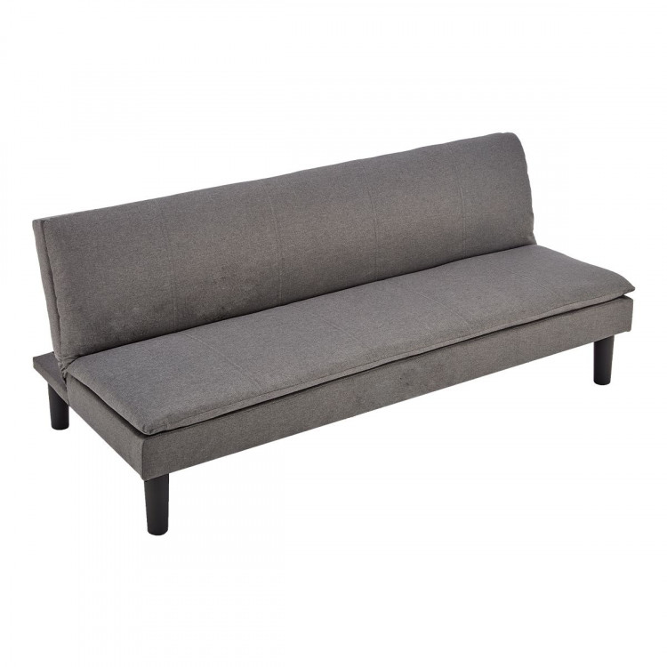 Sarantino 3 Seater Modular Faux Linen Fabric Sofa Bed Couch -Dark Grey image 5