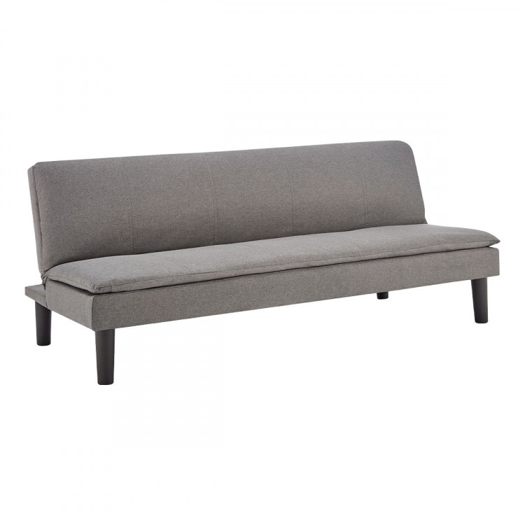 Sarantino 3 Seater Modular Faux Linen Fabric Sofa Bed Couch -Dark Grey image 7