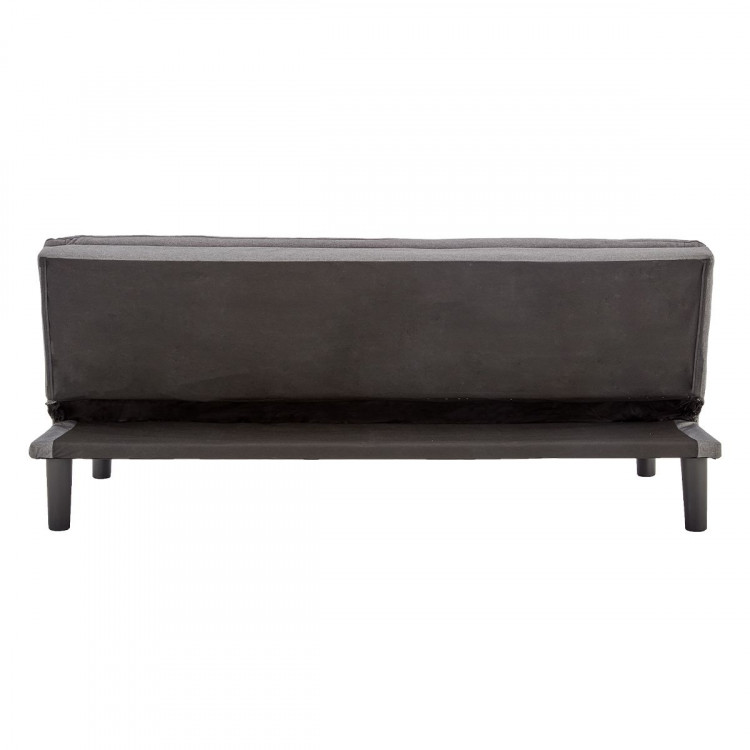 Sarantino 3 Seater Modular Faux Linen Fabric Sofa Bed Couch -Dark Grey image 9