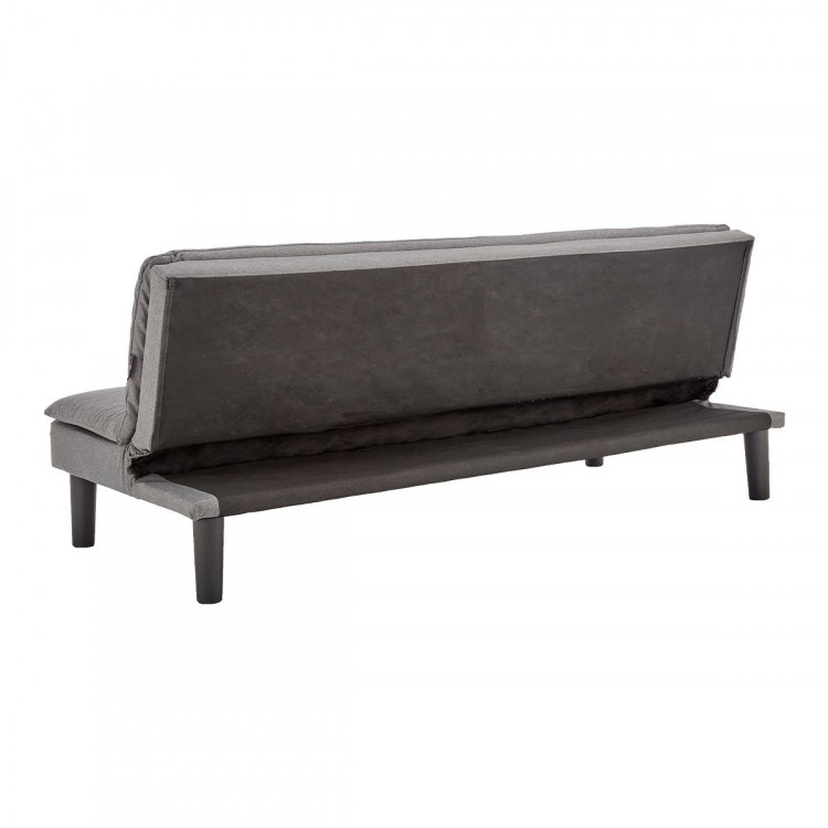 Sarantino 3 Seater Modular Faux Linen Fabric Sofa Bed Couch -Dark Grey image 10