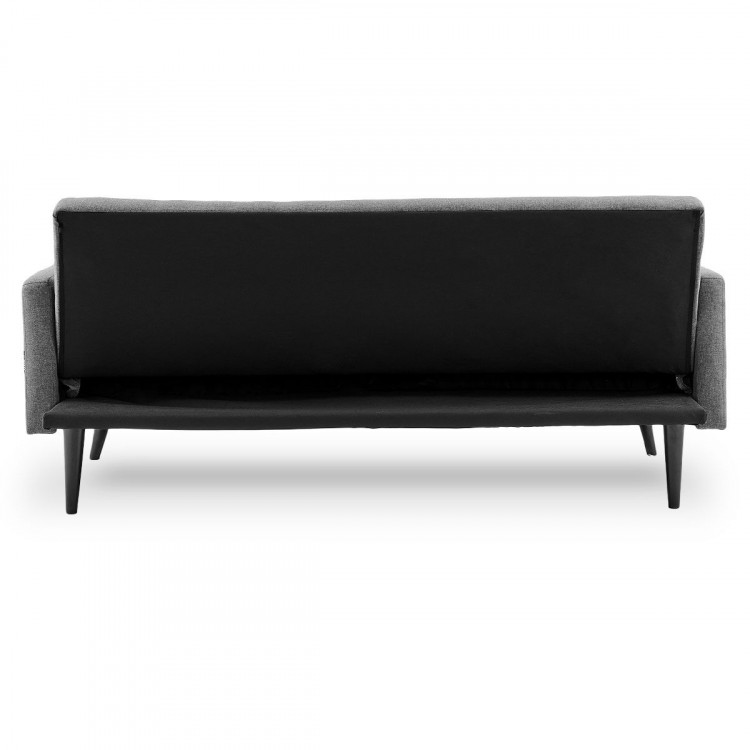 Sarantino 3 Seater Modular Linen Fabric  Bed Sofa Armrest Light Grey image 6