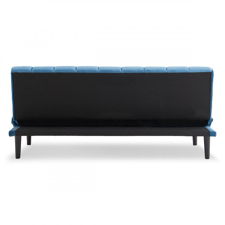 Sarantino Faux Suede Fabric Sofa Bed Furniture Lounge Seat Blue image 7