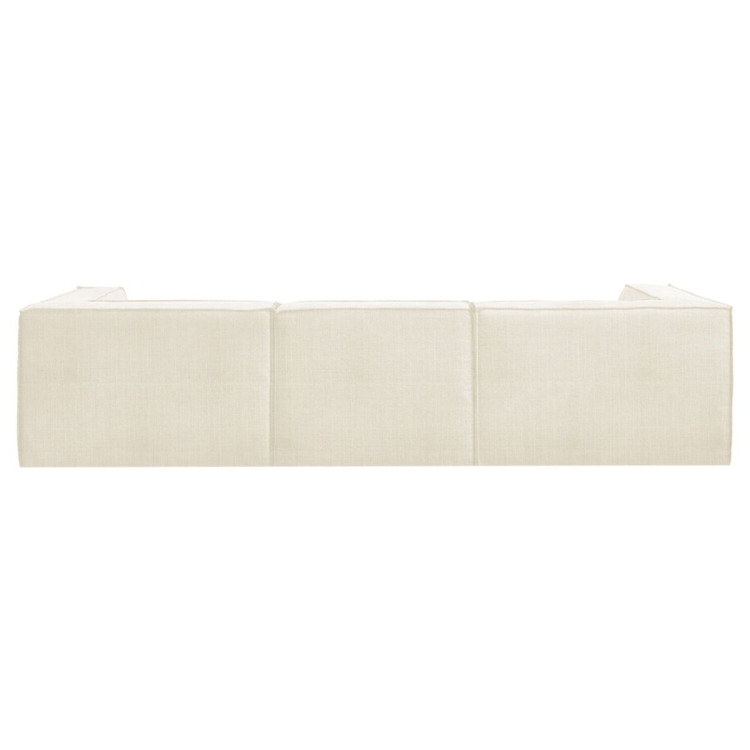 Sarantino Novi 3-Seater Modular Sofa with Ottoman in Cream Non-Slip Bottom Lounge image 6