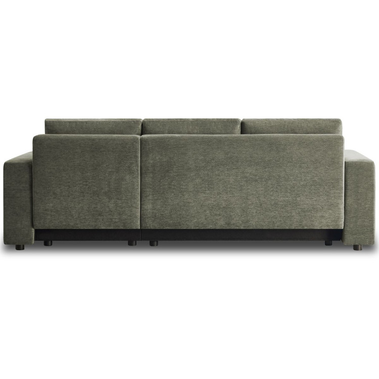 Sarantino Caliana Reversible L Shape Sofa Bed with Storage & Backrest - Green image 12