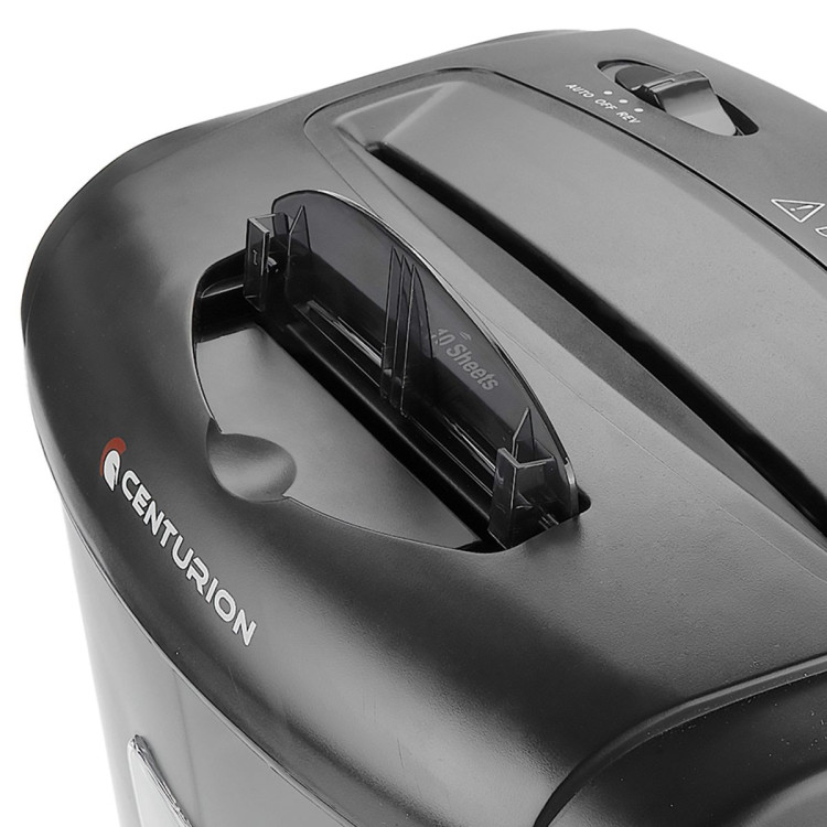 Centurion 21L Cross-Cut Office Shredder 10-Sheet Paper, CD & Credit Card Security image 3