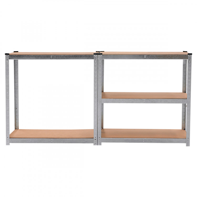 5 Shelf Adjustable Storage Rack Work Table Galvanized Steel 180x90cm image 13