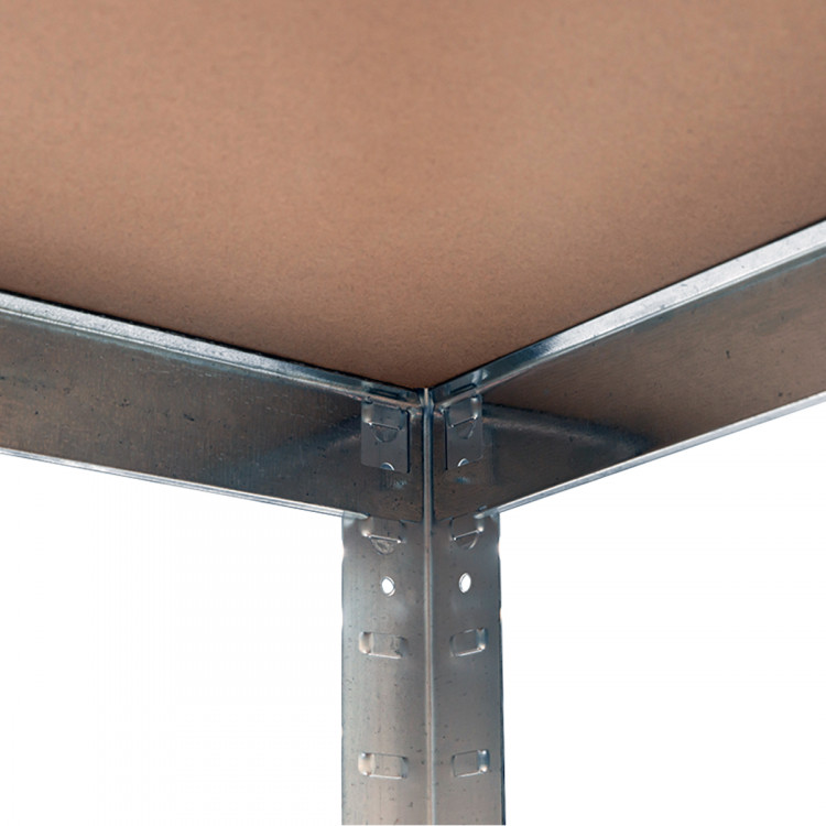 5 Shelf Adjustable Storage Rack Work Table Galvanized Steel 180x90cm image 8