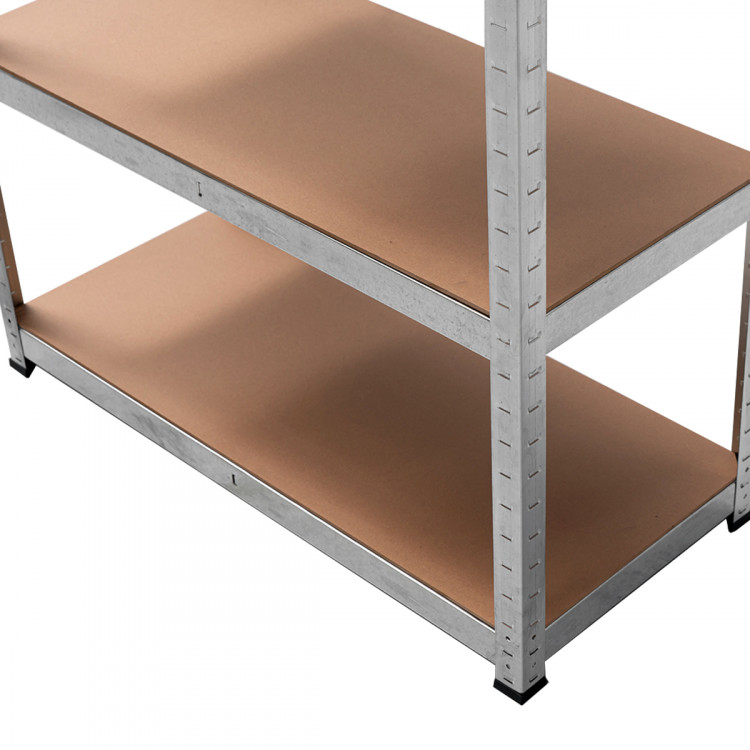 5 Shelf Adjustable Storage Rack Work Table Galvanized Steel 180x90cm image 10