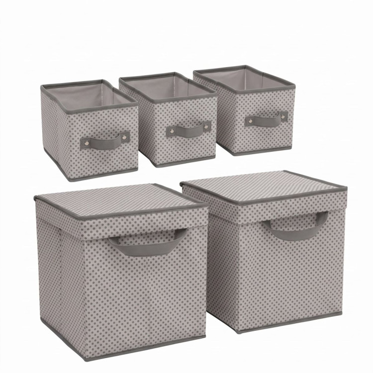 Delta Children 48 Piece Nursery Storage Set Cool Grey image 5