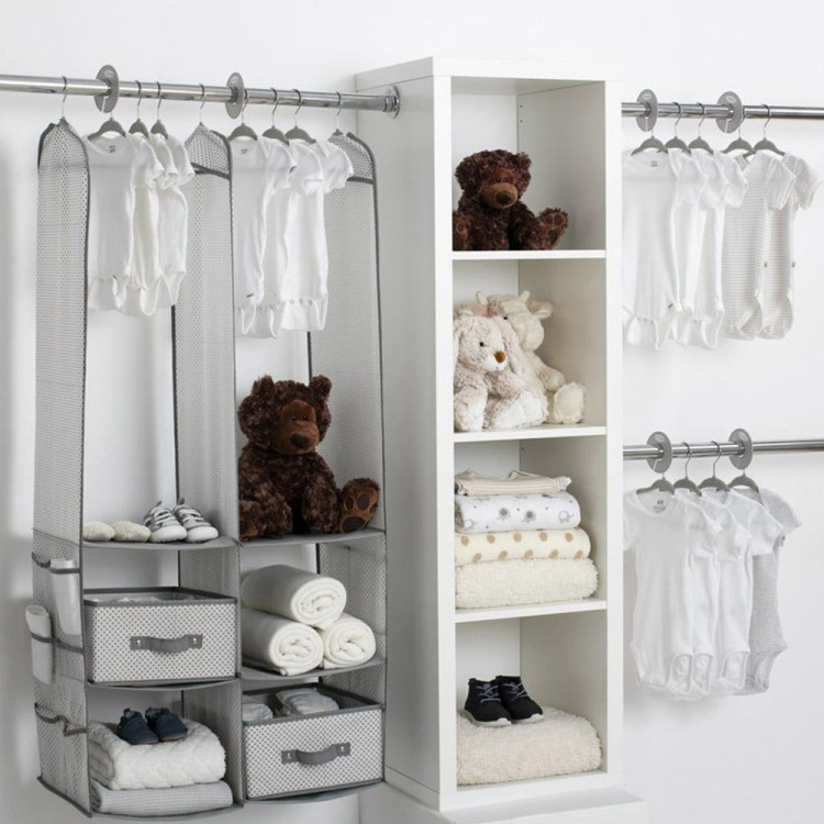 Delta Children 24 Piece Nursery Storage Set Cool Grey image 3